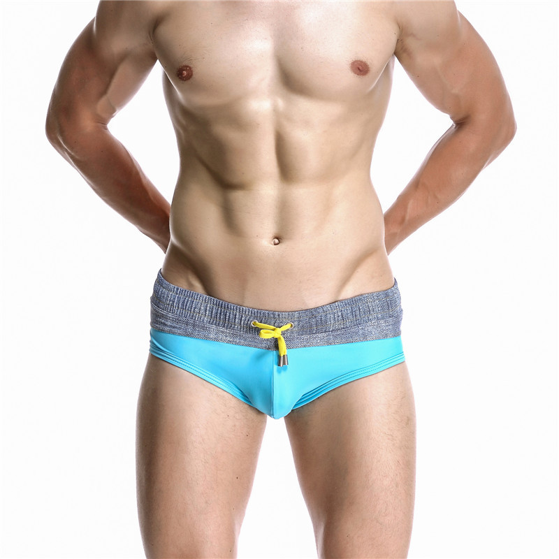 Swim Trunk Quick Dry - Celana renang pria warna memblokir celana