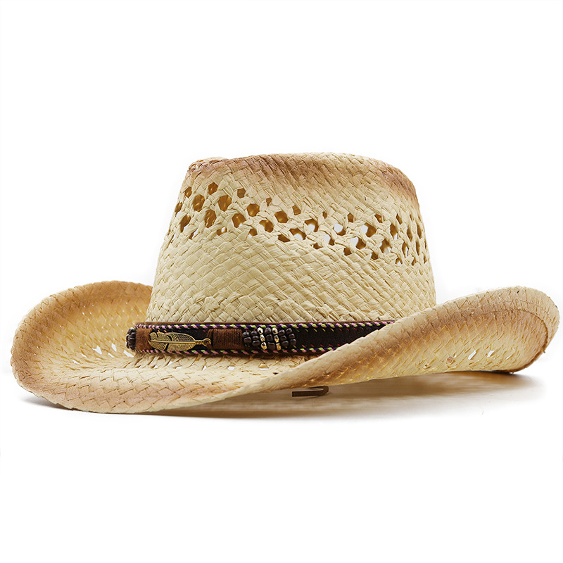 Topi Jerami Koboi Buatan Tanga - Bucket Hat Straw ulasan dan harga